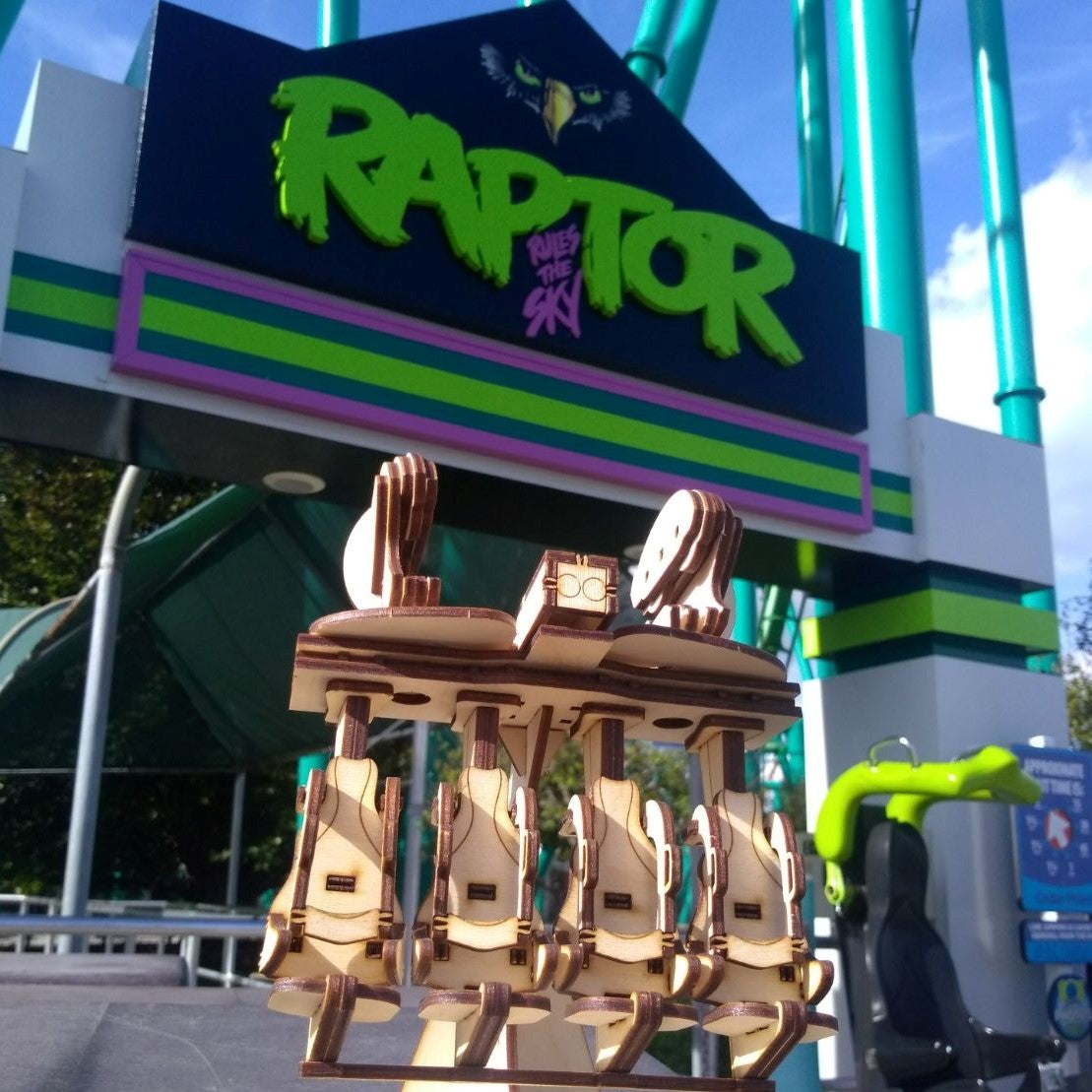 Cedar Point Raptor Front Car Coaster Cutout – Cedar Fair Merchandise