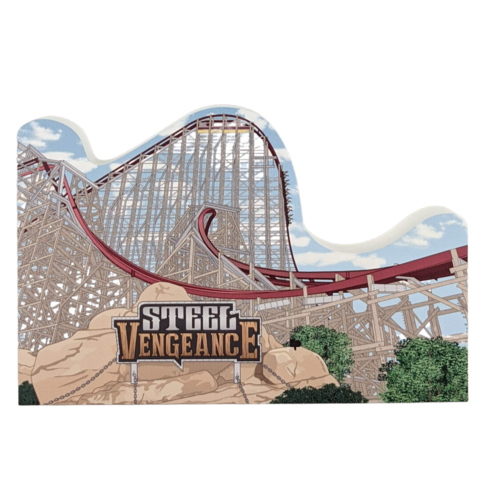 Cedar Point Cat's Meow Steel Vengeance Shelf Sitter