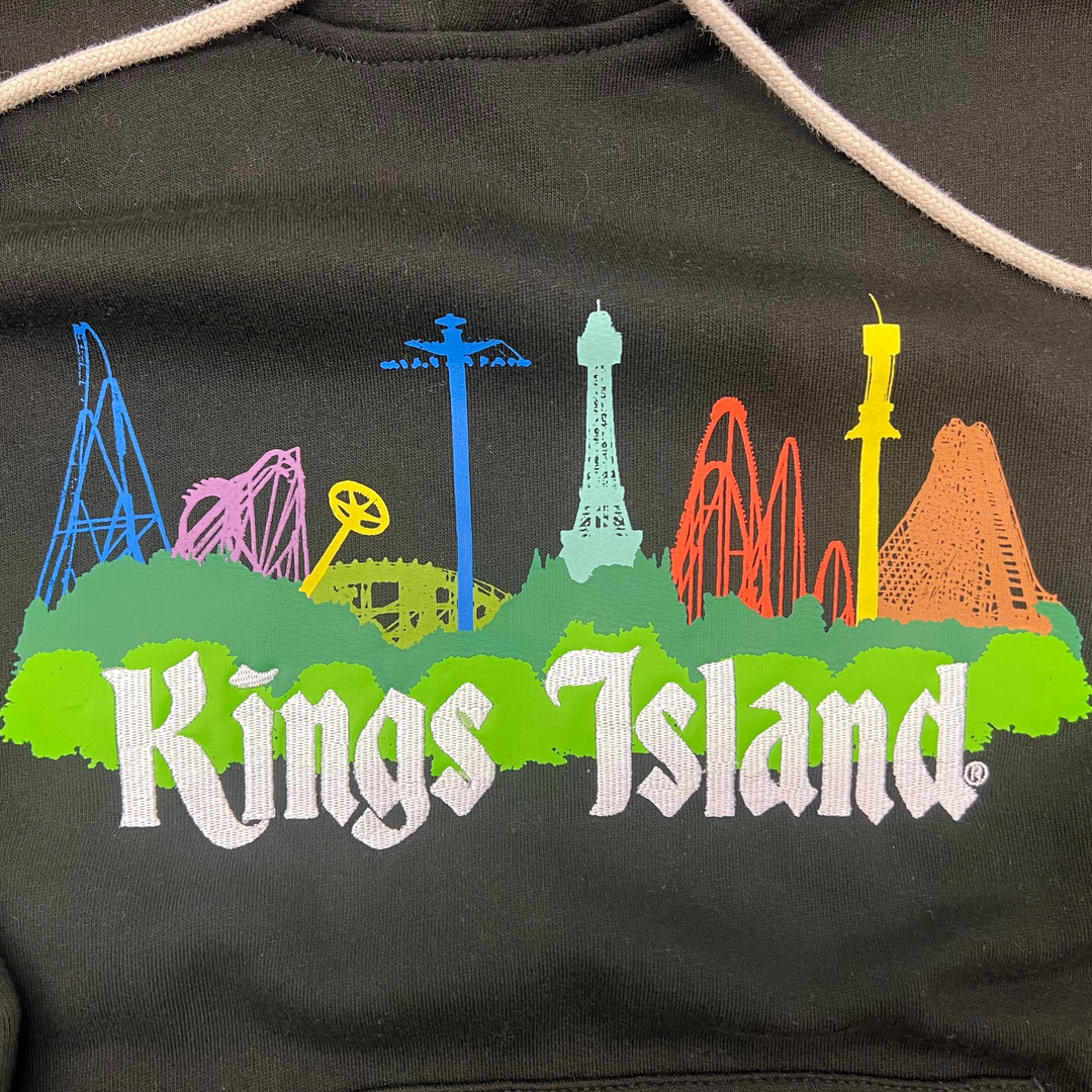 Kings Island Skyline Hooded Zipper Pocket Sweatshirt