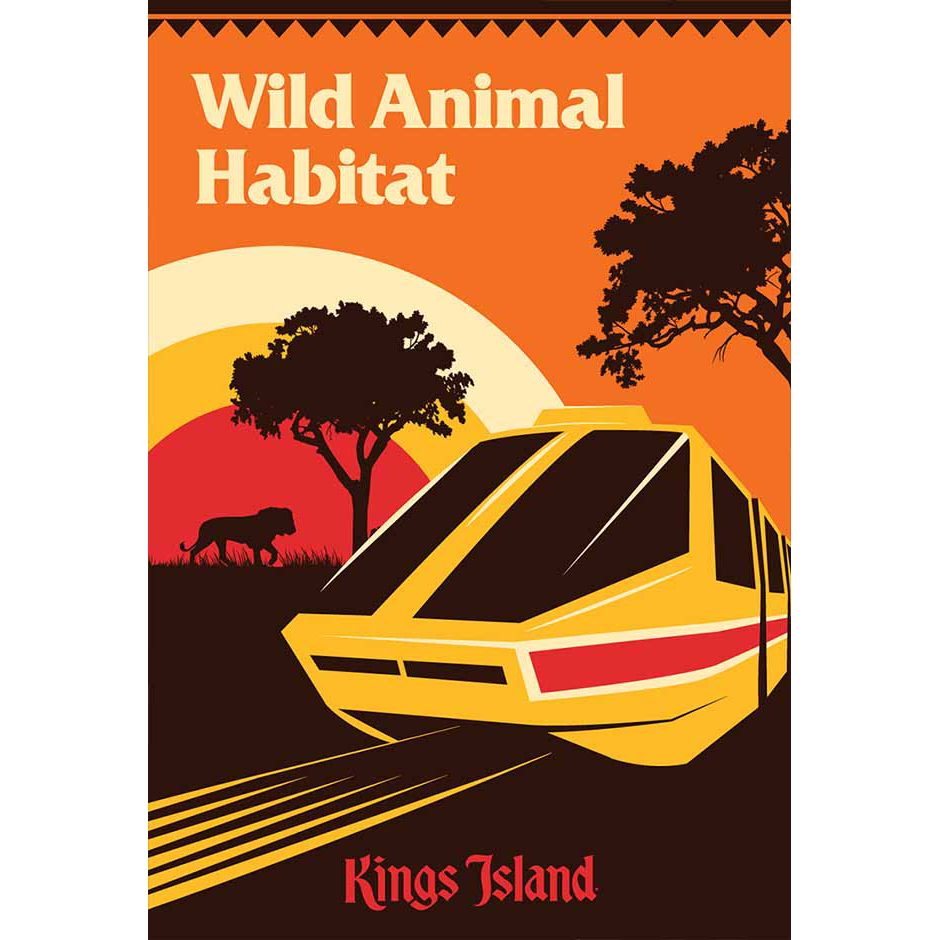 Kings Island Wild Animal Habitat Poster