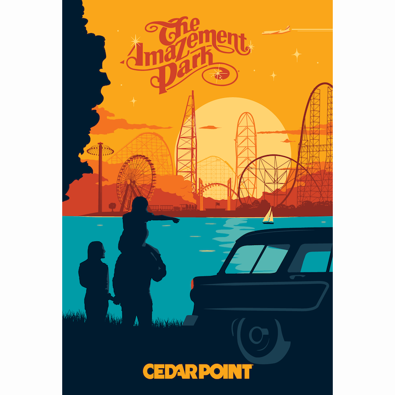Cedar Point 2024 The Amazement Park Poster