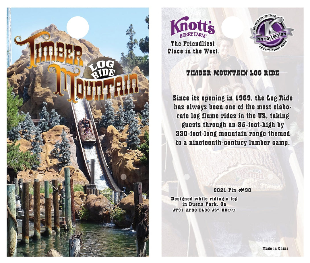 Knott's Berry Farm Timber Mountain Log Ride Collectible Pin