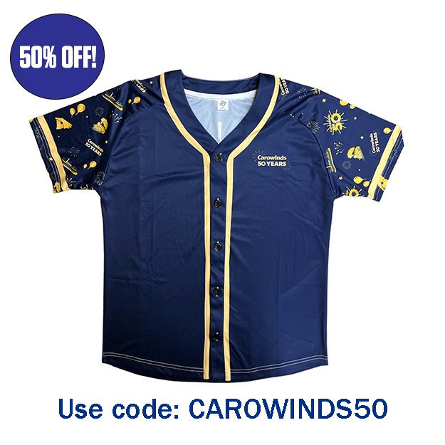 Carowinds 50th Anniversary Baseball Jersey