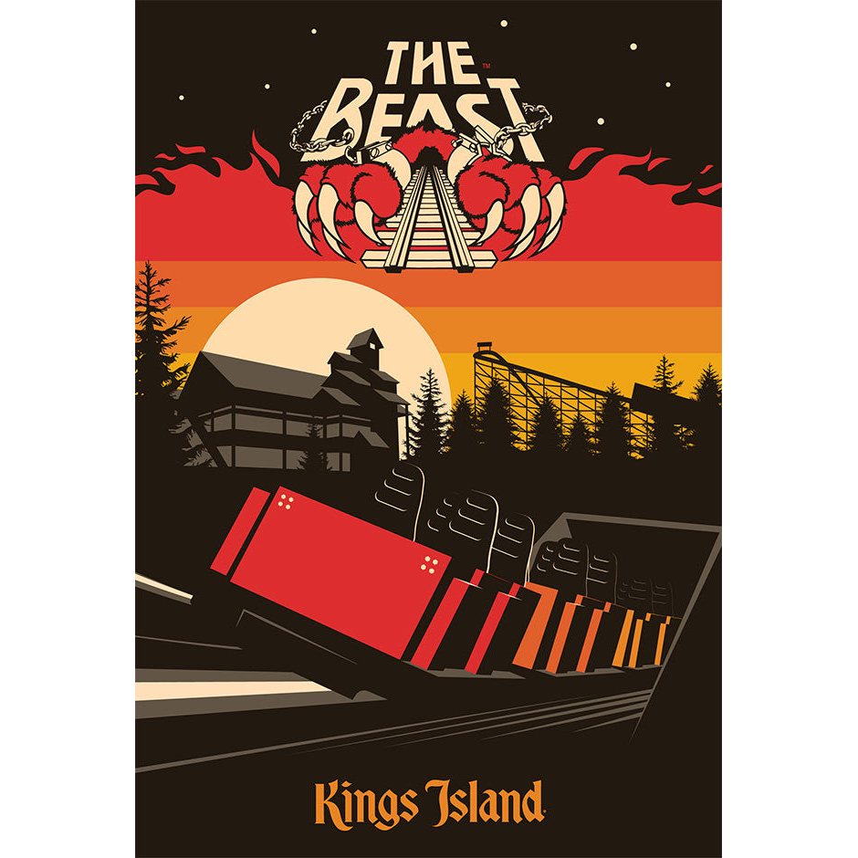 Kings Island The Beast Poster