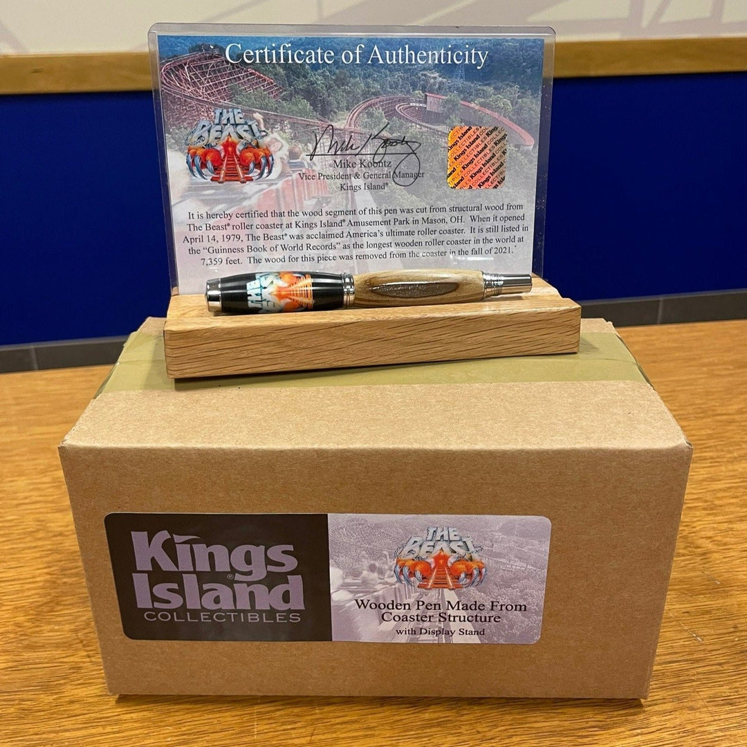 Kings Island The Beast Authentic Handcrafted Pen