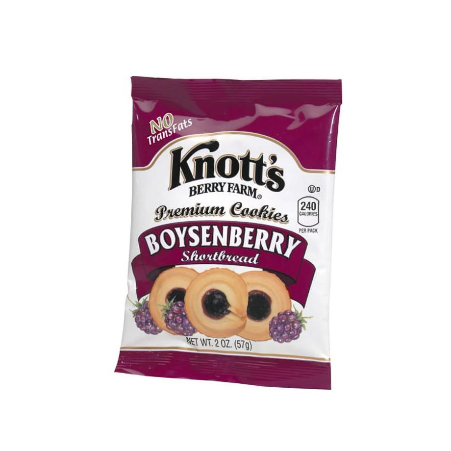 Knott's Berry Farm 2 oz. Boysenberry Shortbread Cookies