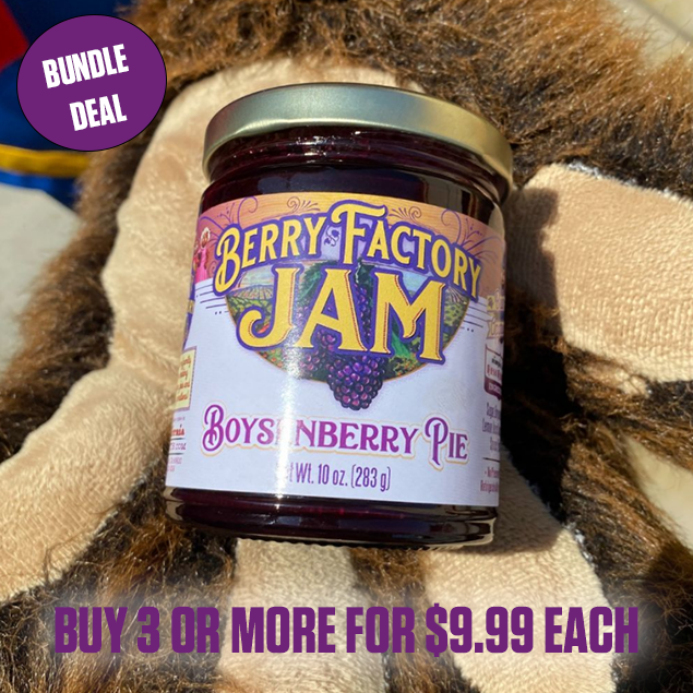 Knott's Berry Farm Berry Factory Boysenberry Pie Jam 10 oz.