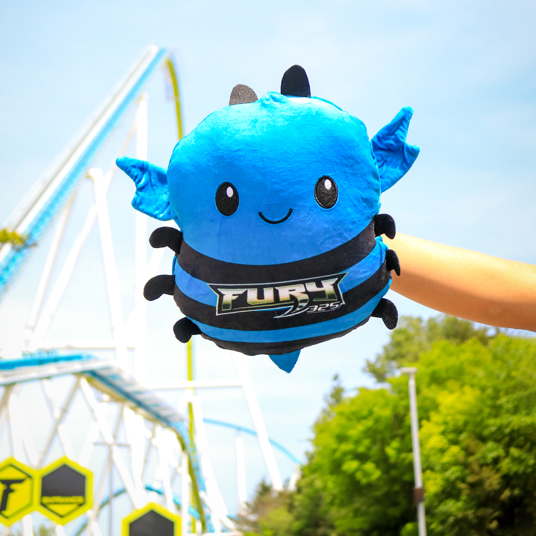 Carowinds Fury 325 Happy/Sad Reversible Plush