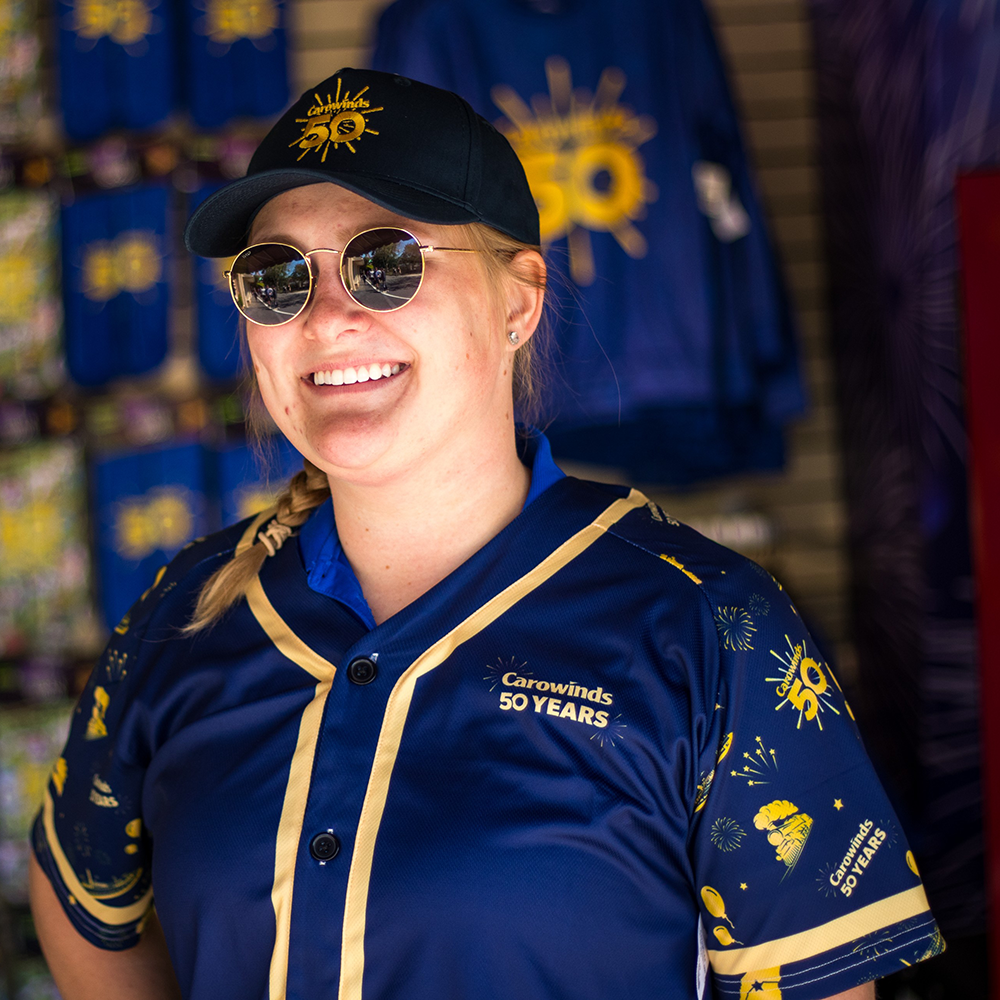 Carowinds 50th Anniversary Baseball Jersey