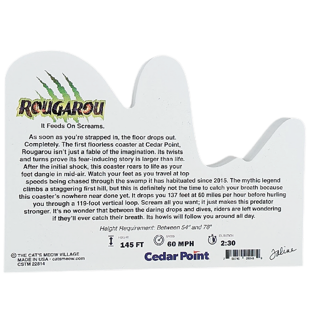 Cedar Point Cat's Meow Rougarou Shelf Sitter