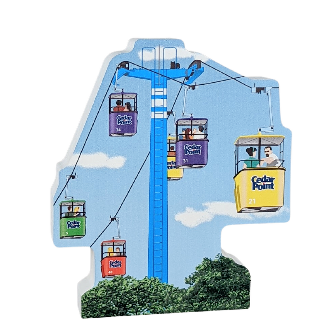 Cedar Point Cat's Meow Sky Ride Shelf Sitter