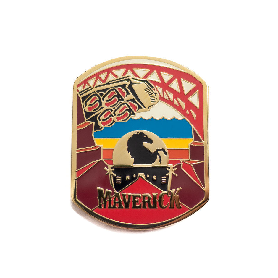 Cedar Point Maverick Enamel Pin