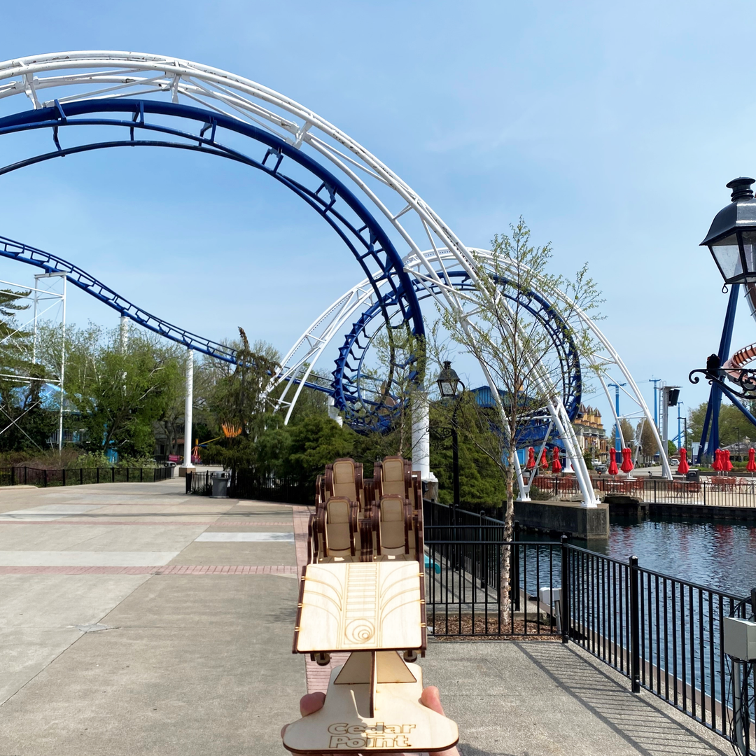 Cedar Point Corkscrew Front Car Wood Cutout