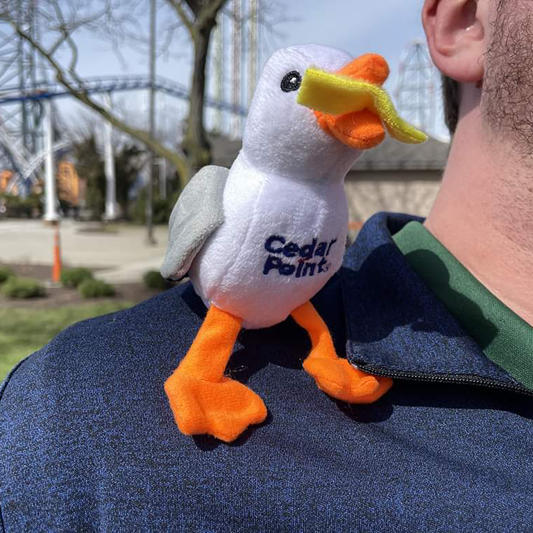 Cedar Point Logo Seagull Shoulder Sitter