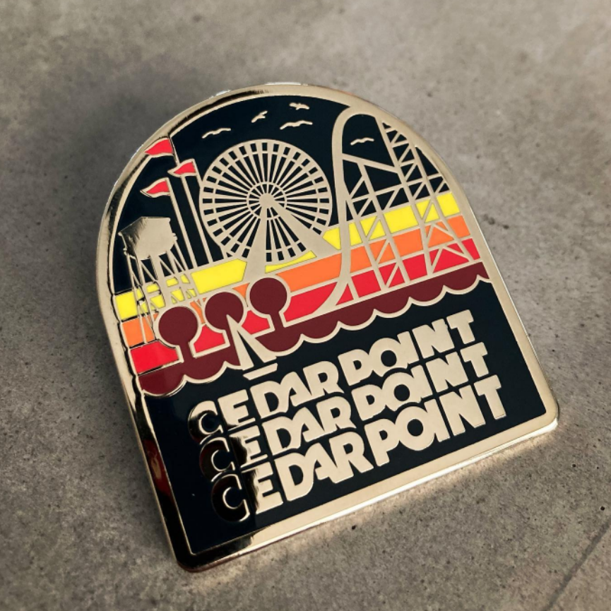 Cedar Point Skyline Enamel Pin