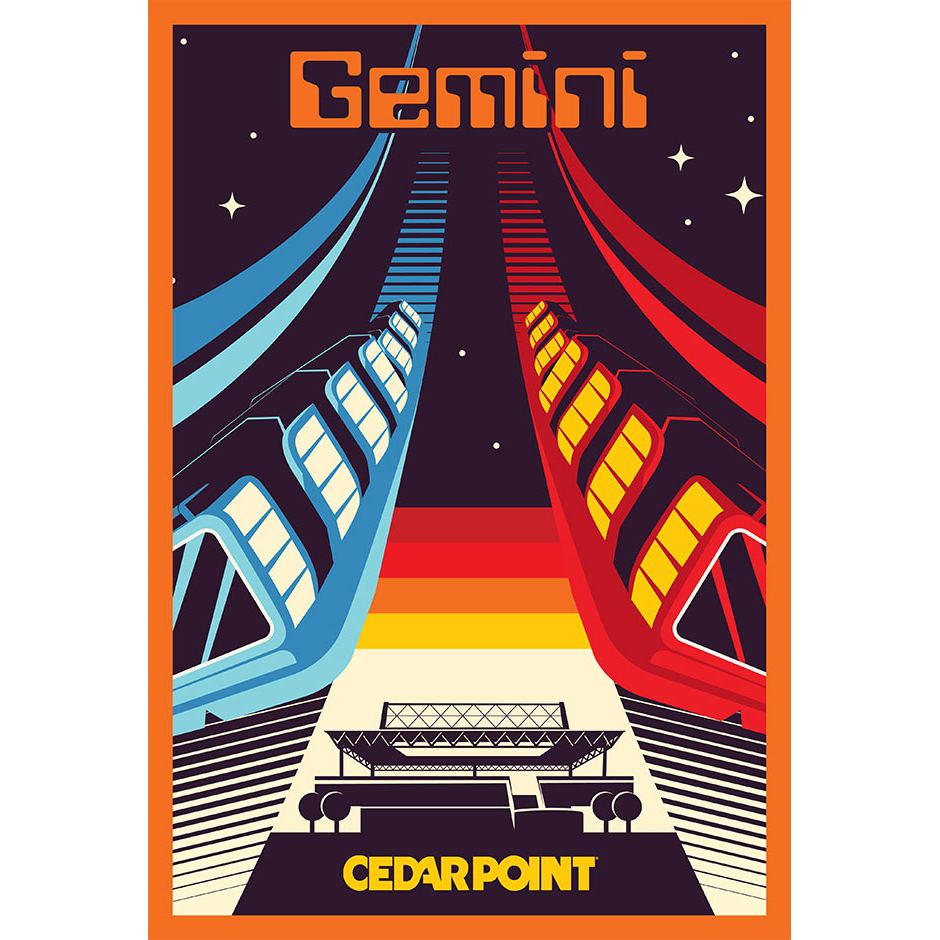 Cedar Point Gemini Magnet – FUN MERCHANDISE ONLINE SHOP