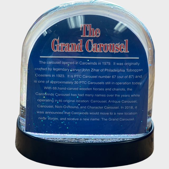 Carowinds Grand Carousel Snow Globe