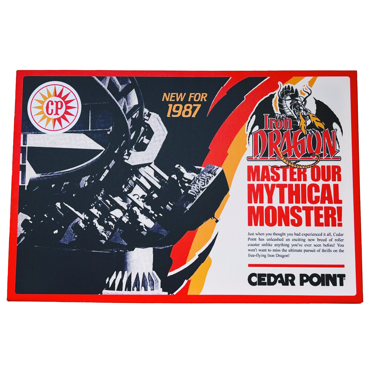 Cedar Point Iron Dragon Canvas Print – FUN MERCHANDISE ONLINE SHOP