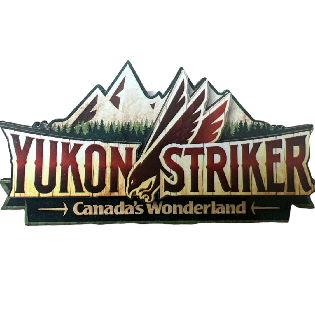 Canada's Wonderland Yukon Striker Logo 2D Magnet