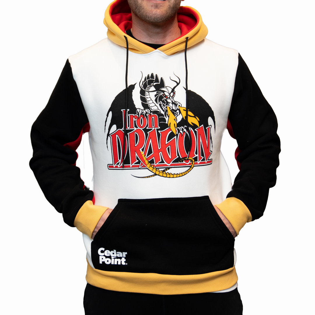 Cedar Point Iron Dragon Colorblock Hooded Sweatshirt