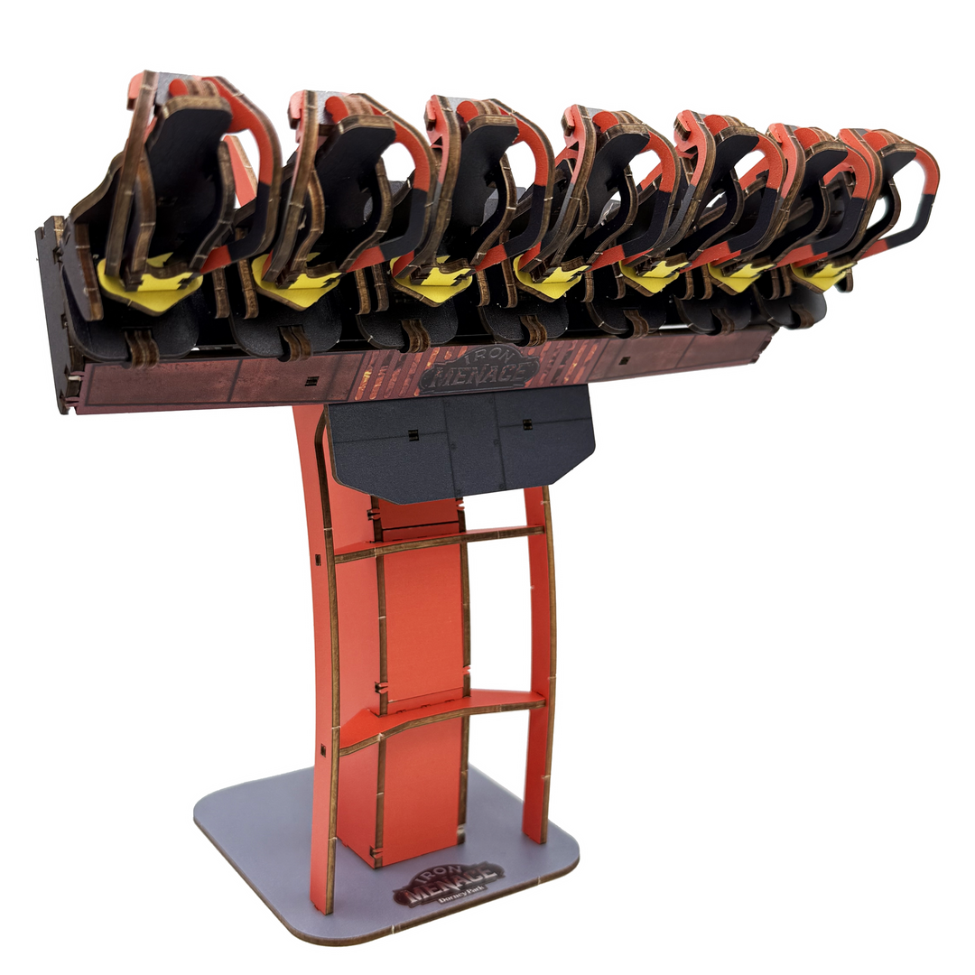 Dorney Park Iron Menace Color Coaster Cutout