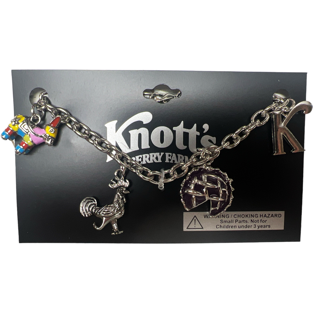 Knott's Berry Farm Rooster & Pie Charm Bracelet