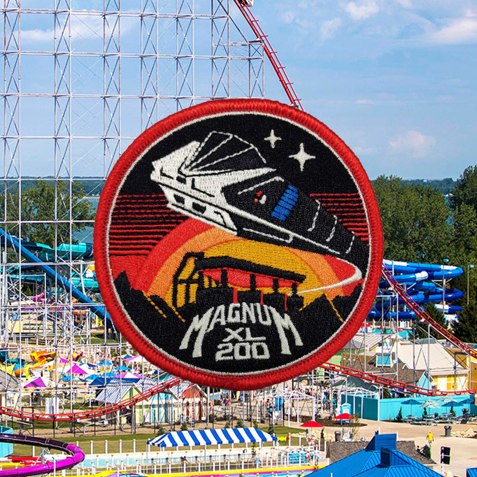 Magnum Xl 200 Logo Magnum XL 200 At Cedar Point | Theme Park Archive