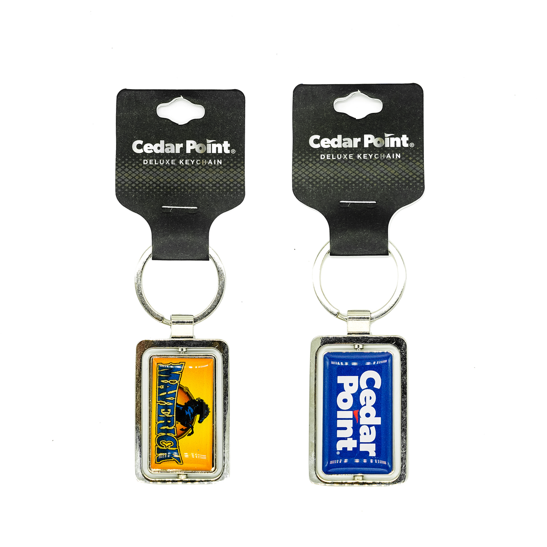 Cedar Point Maverick Spinner Keychain