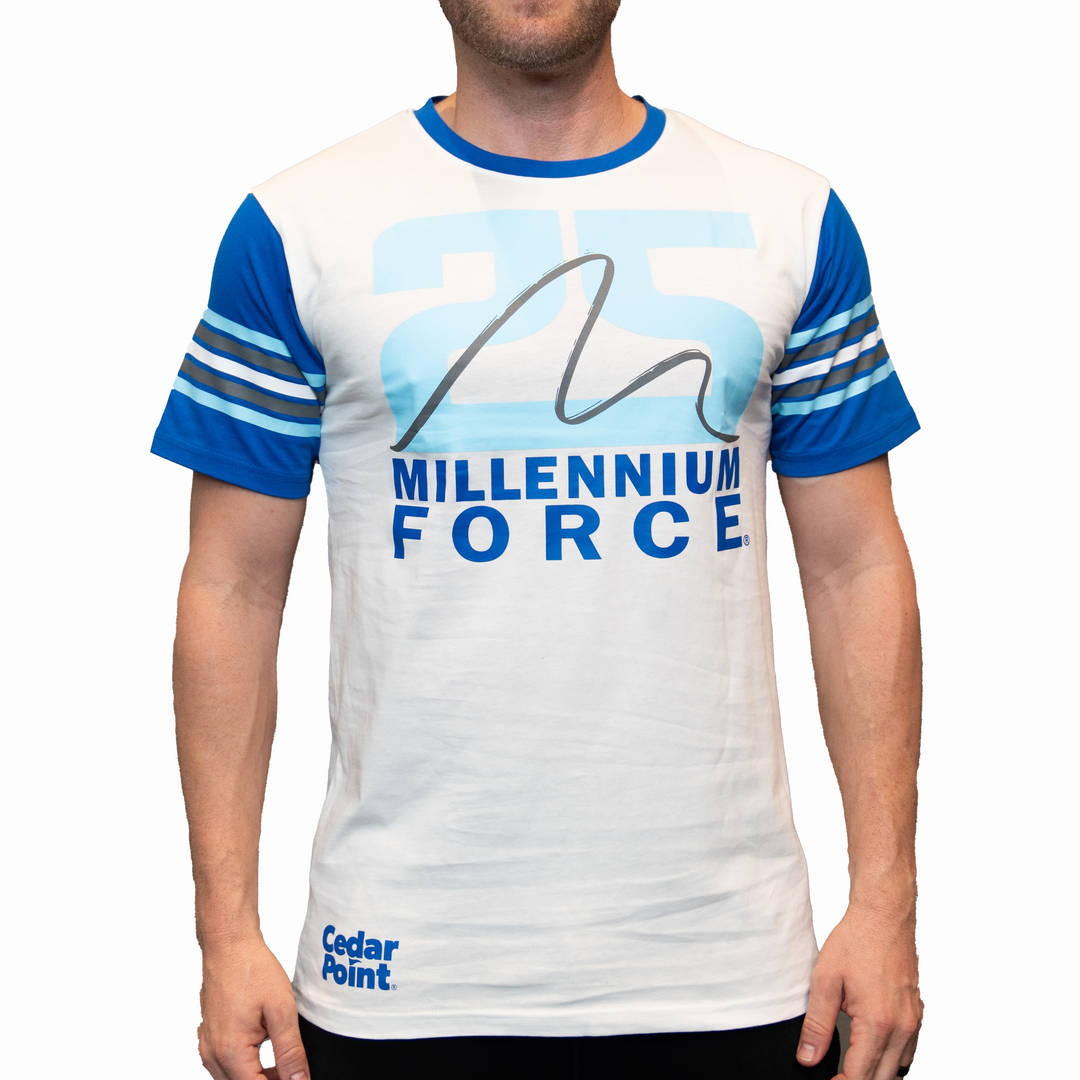 Cedar Point Millennium Force 25th Anniversary Logo Tee