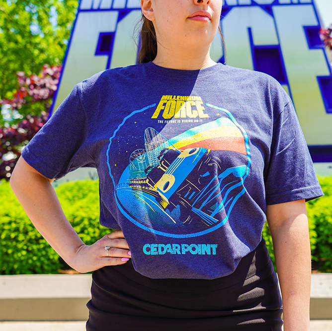 Cedar Point Millennium Force Cosmic Tee