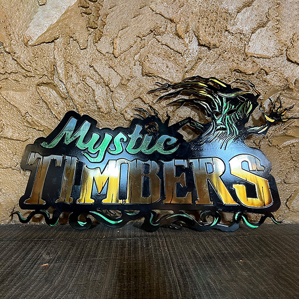 Kings Island Mystic Timbers Light-Up Sign