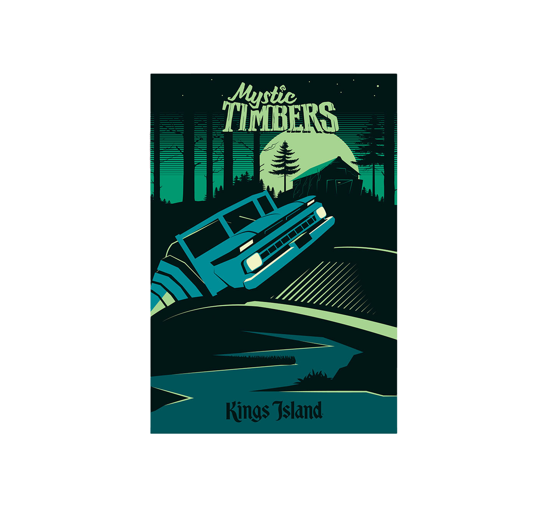 Kings Island Mystic Timbers Poster