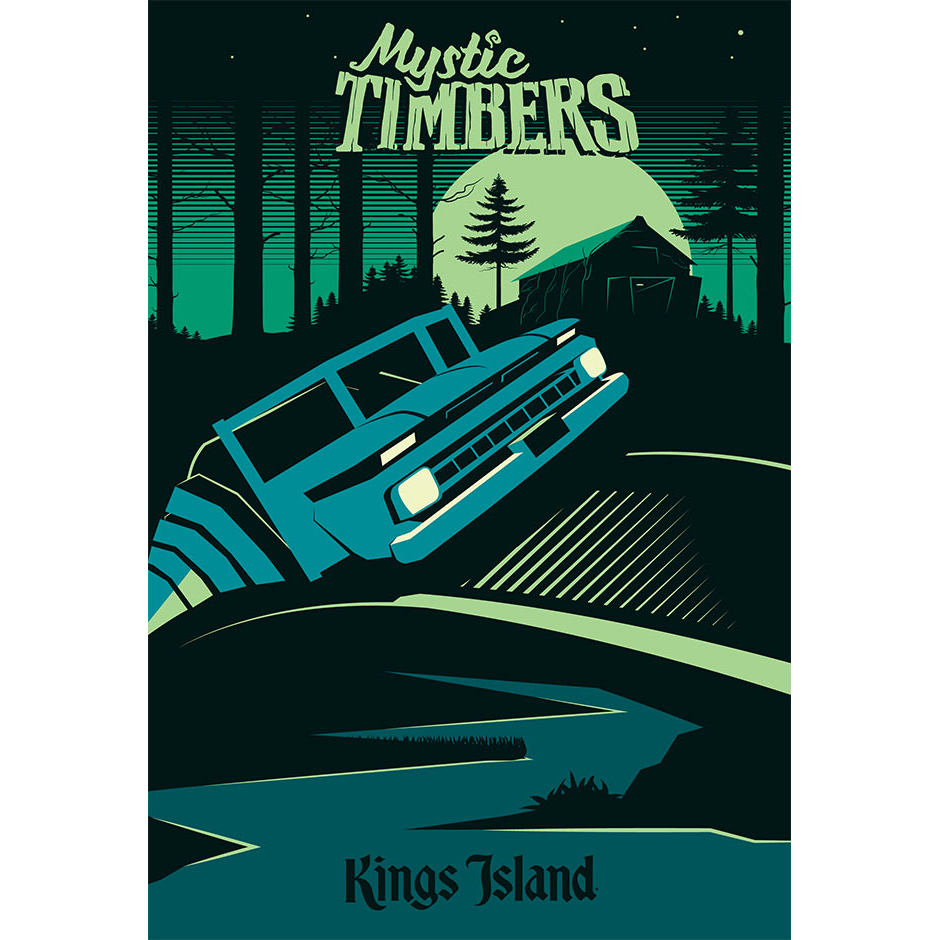 Kings Island Mystic Timbers Poster