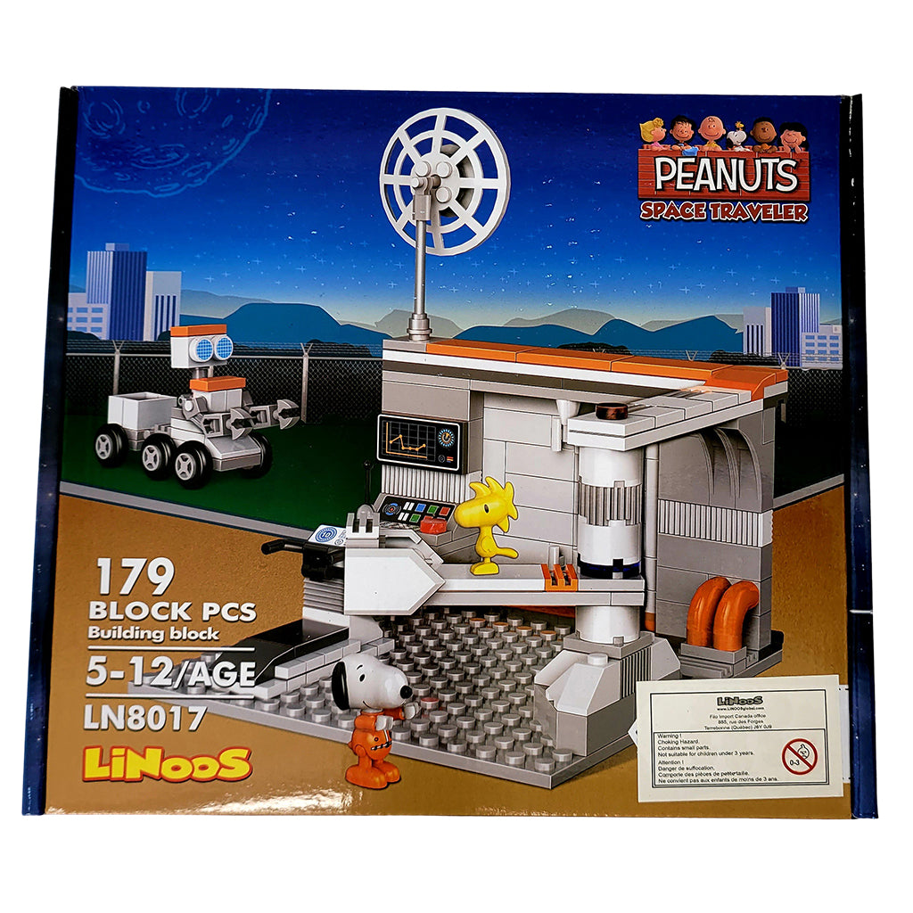 PEANUTS® Snoopy in Space Linoos Space Outpost Building Bricks Set