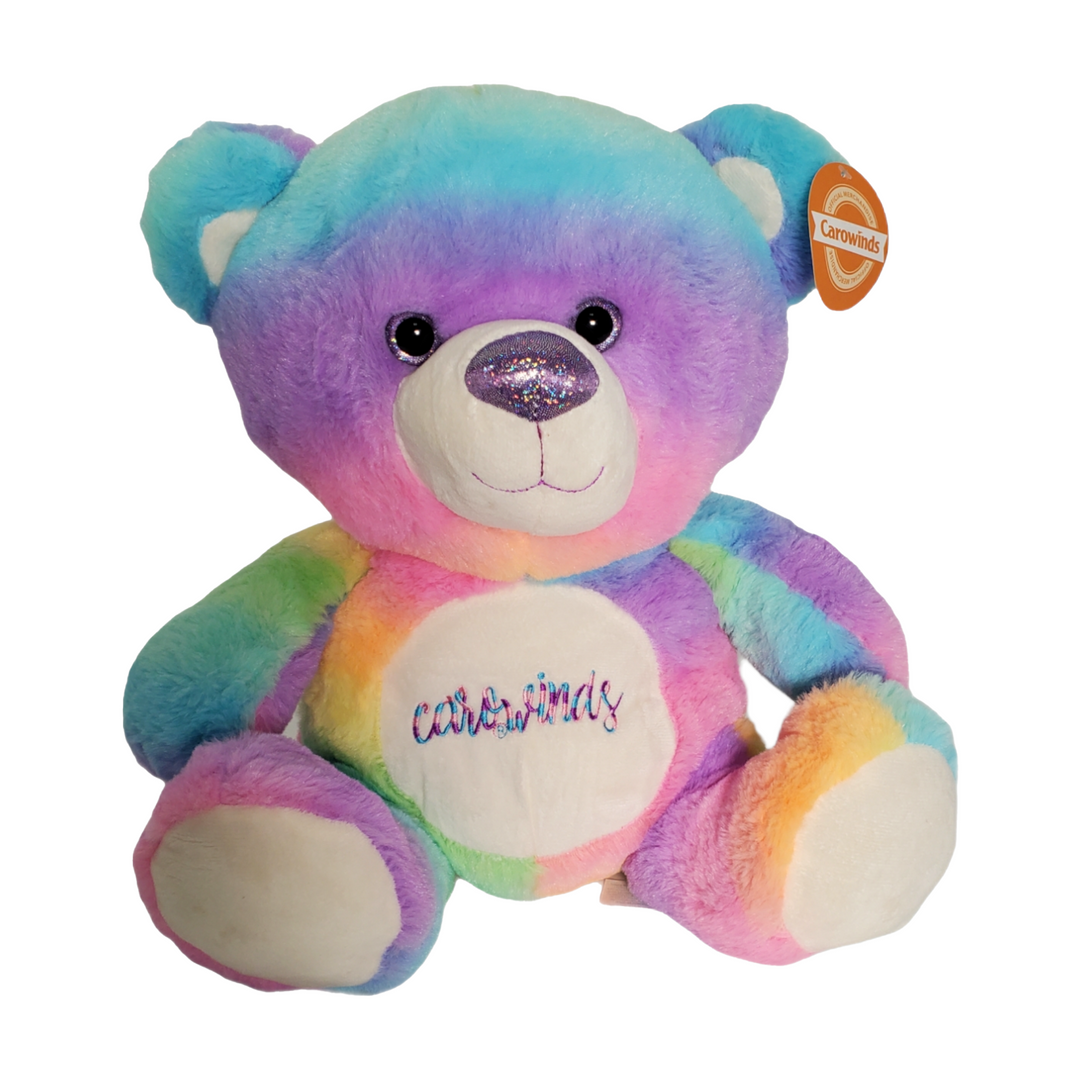 Carowinds 14.5" Rainbow Sherbet Bear Plush