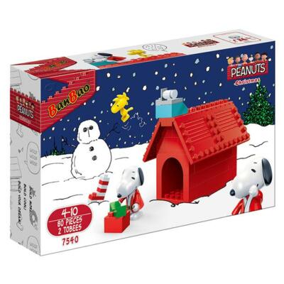 PEANUTS® Snoopy Winter Doghouse BanBao Play Set