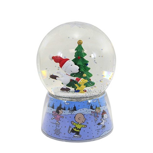 PEANUTS® Snoopy and Woodstock Skating Waterglobe