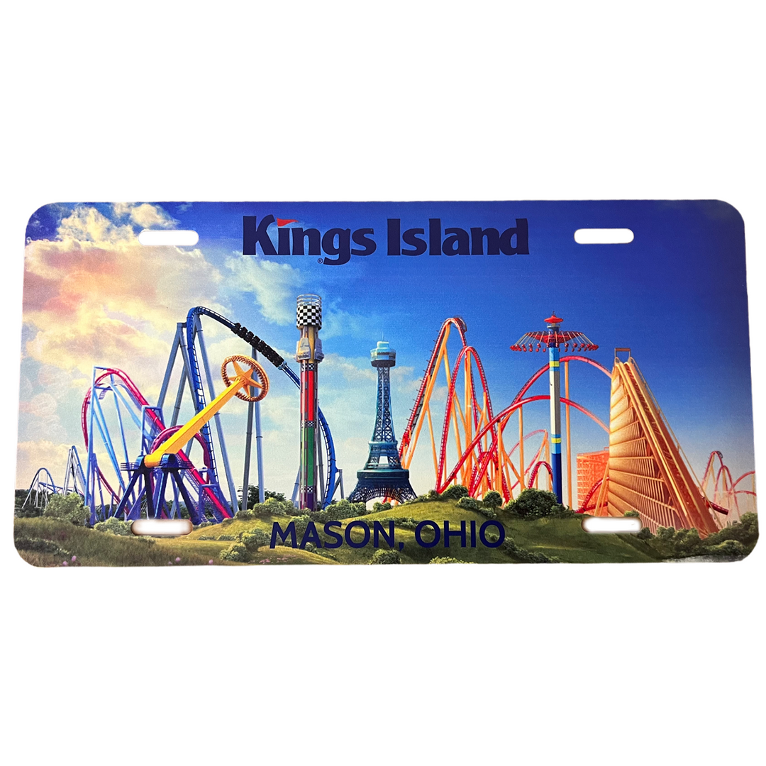 Kings Island Skyline License Plate