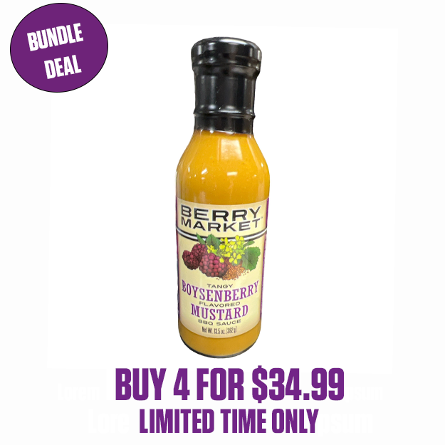 Knott's Berry Farm Berry Market™ Tangy Boysenberry Mustard BBQ Sauce