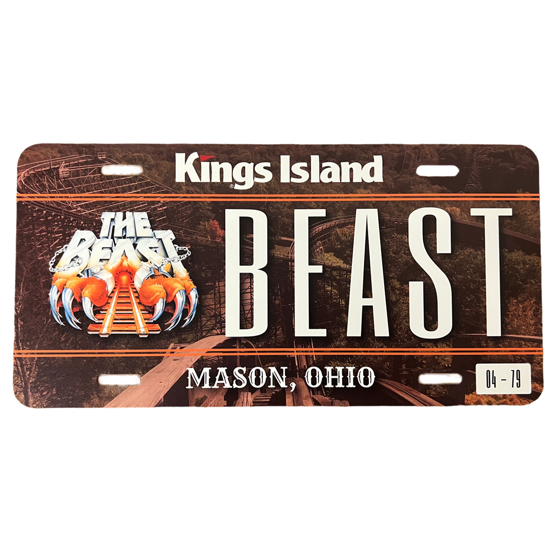 Kings Island The Beast License Plate