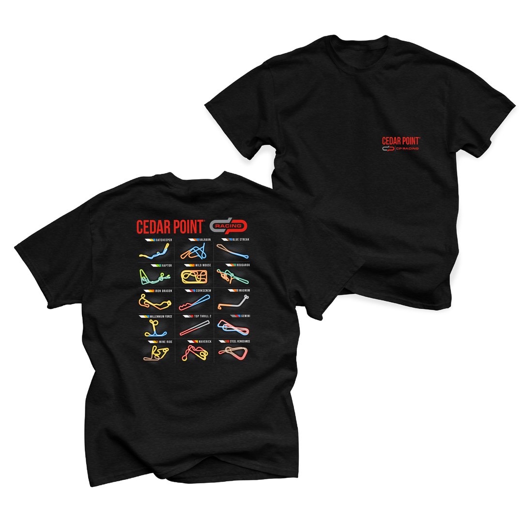 Cedar Point Track Layout Tee