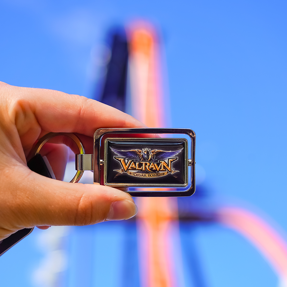 Cedar Point Valravn Spinner Keychain