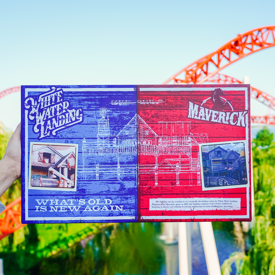 Cedar Point White Water & Maverick Landing Canvas Print