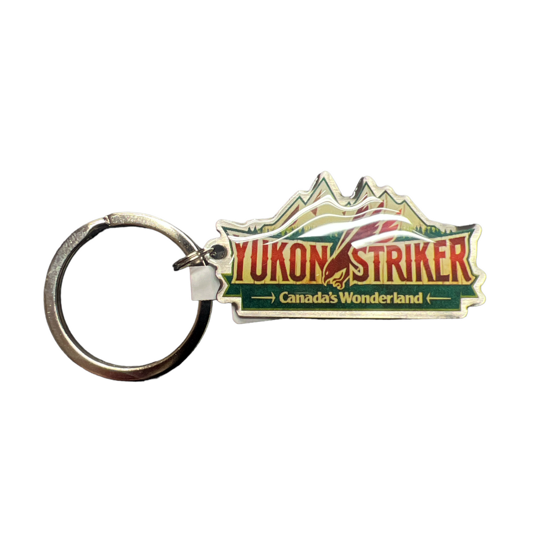 Canada's Wonderland Yukon Striker Logo Keychain