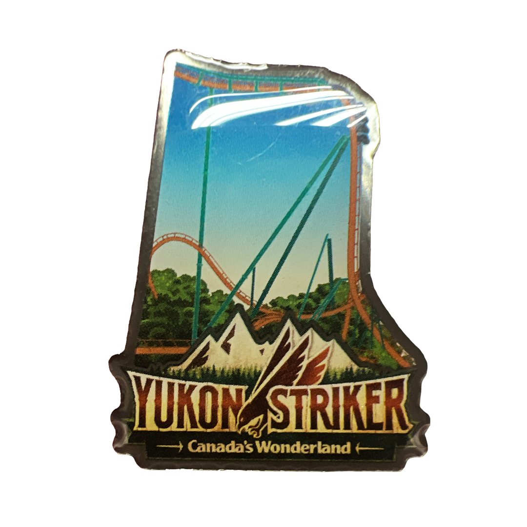 Canada's Wonderland Yukon Striker Decal Pin