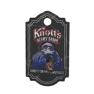 Knott's Scary Farm Mine Ride Skull Pin